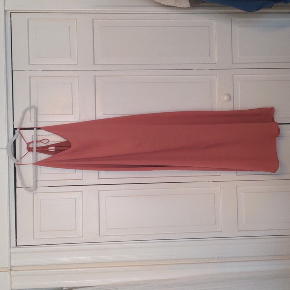 ⭐ 2/ $12 I ♥️ Joah salmon pink maxi dress size L - Picture 1 of 7